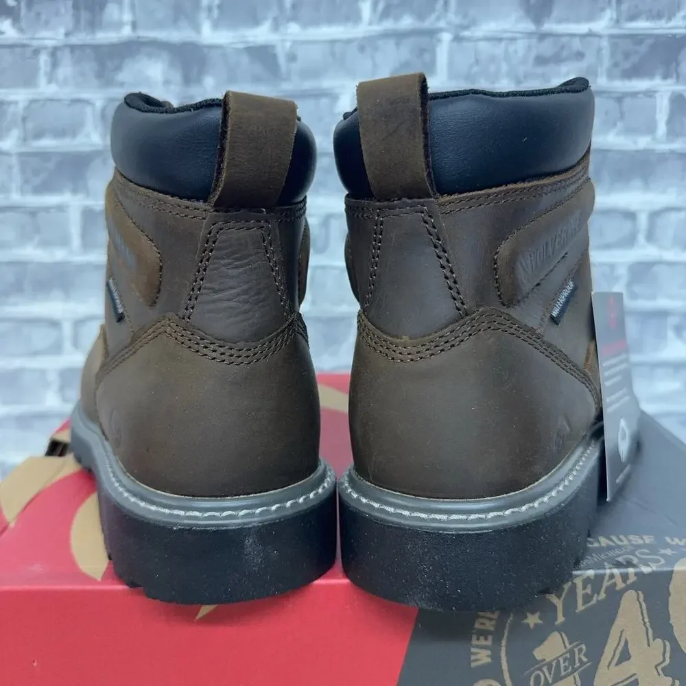 Wolverine Floorhand Dark Brown Steel Toe Waterproof Work Boot W10633 Mens 8.5